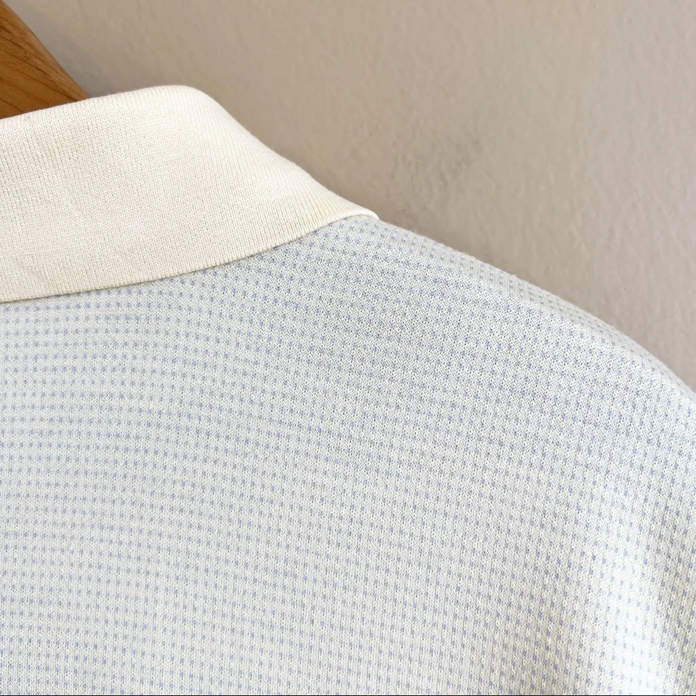 PETER MILLAR men’s pale yellow polo golf shirt size XL 100% cotton - Picture 4 of 8